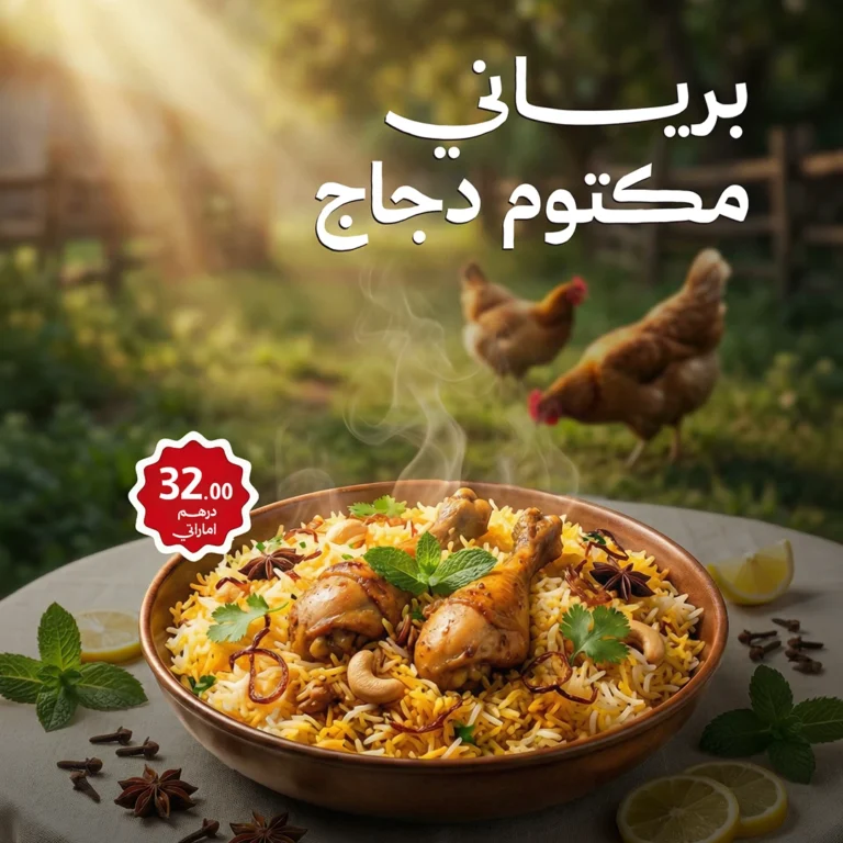 إعلان وجبة للمطاعم